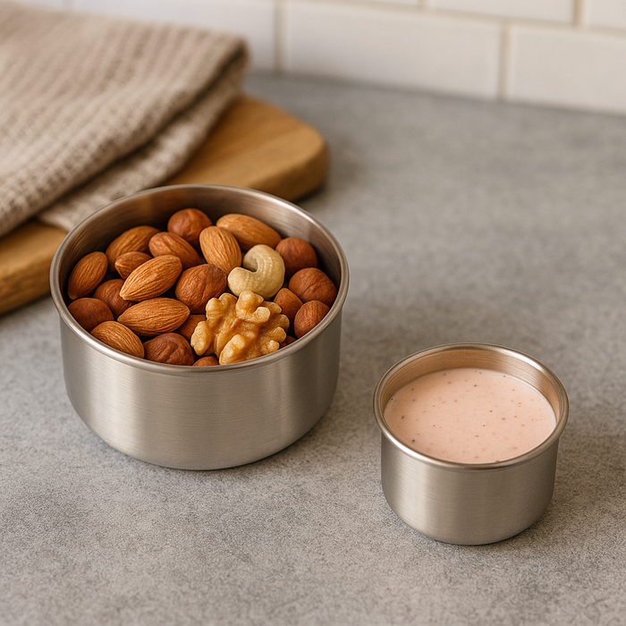 Tembo - Edelstahl Snack Pod 2er Set Lila