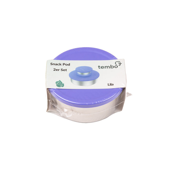 Tembo - Edelstahl Snack Pod 2er Set Lila