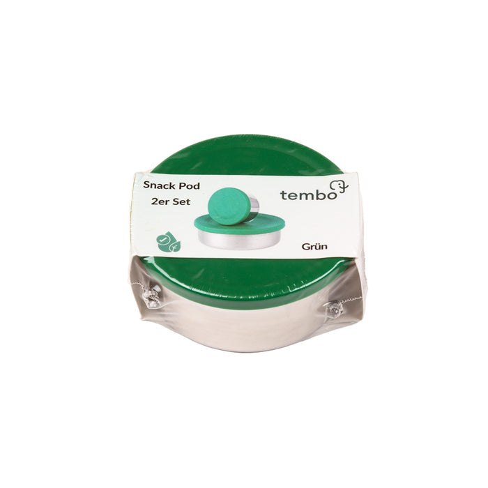 Tembo - Edelstahl Snack Pod 2er Set Grün