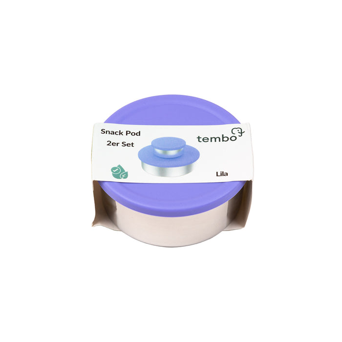 Tembo - Edelstahl Snack Pod 2er Set Lila