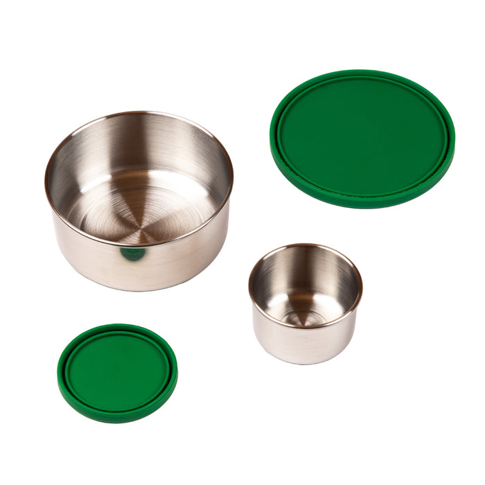 Tembo - Edelstahl Snack Pod 2er Set Grün