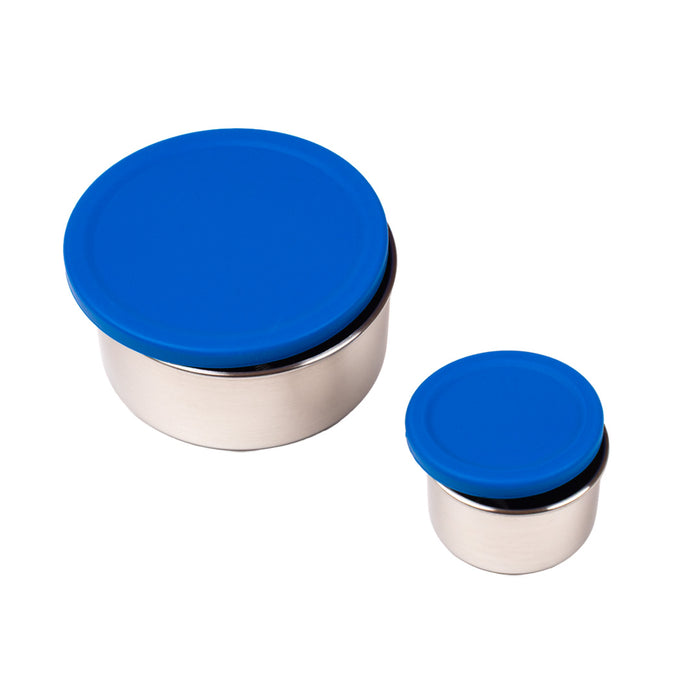 Tembo - Edelstahl Snack Pod 2er Set Blau