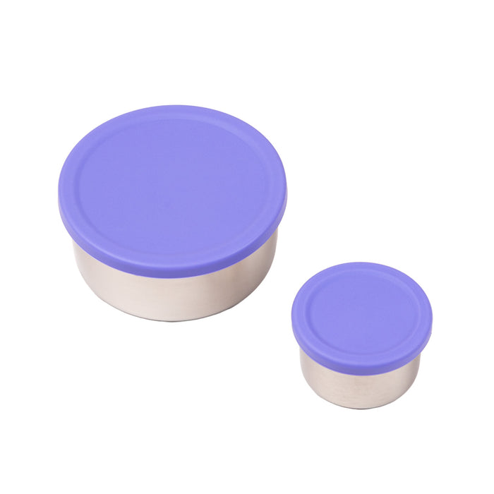 Tembo - Edelstahl Snack Pod 2er Set Lila