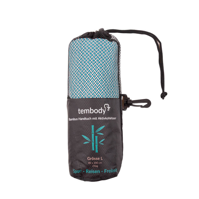 Tembody Bambus Reisehandtuch - Türkis Gr.L