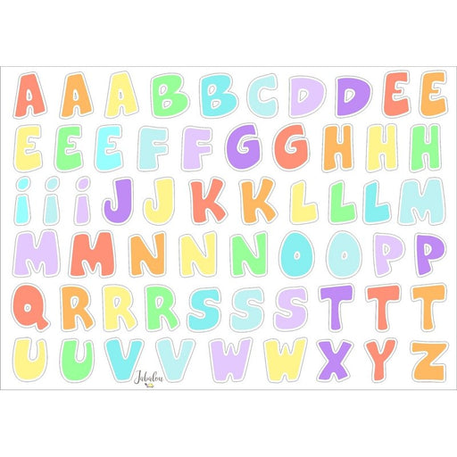 ABC Sticker - wasserfeste Buchstaben für deine Personalisierung - Din A5 Bogen