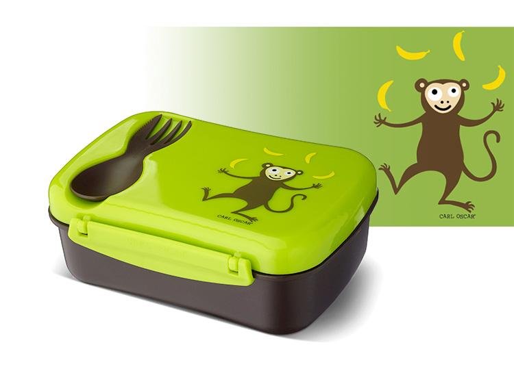 Carl Oscar - auslaufsichere Kinder Lunchbox mit Kühlakku und Besteck