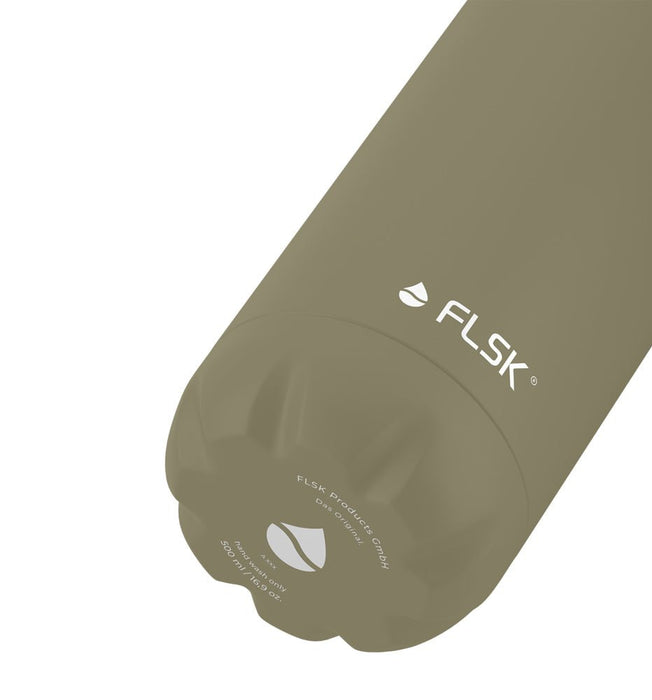 FLSK - dreifach isolierte Thermoflasche (1000ml) Khaki