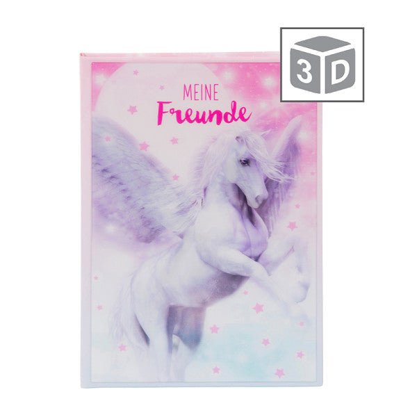 Goldbuch - 3D Freundebuch 88 Seiten, Pegasus