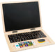 Holz Laptop mit 2in1 Magnet-Kreidetafel und Holz Smartphone - 83teilig