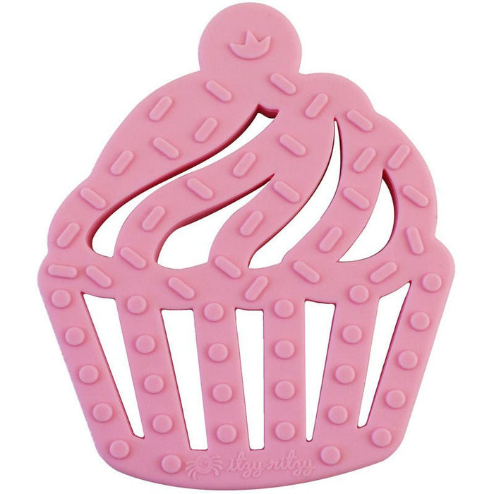 Itzy Ritzy Chew Crew Beissring - Pink Cupcake