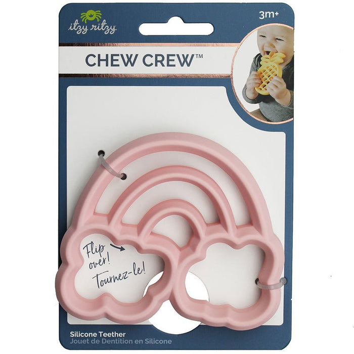 Itzy Ritzy Chew Crew™ Beissring - Rosa Wolke