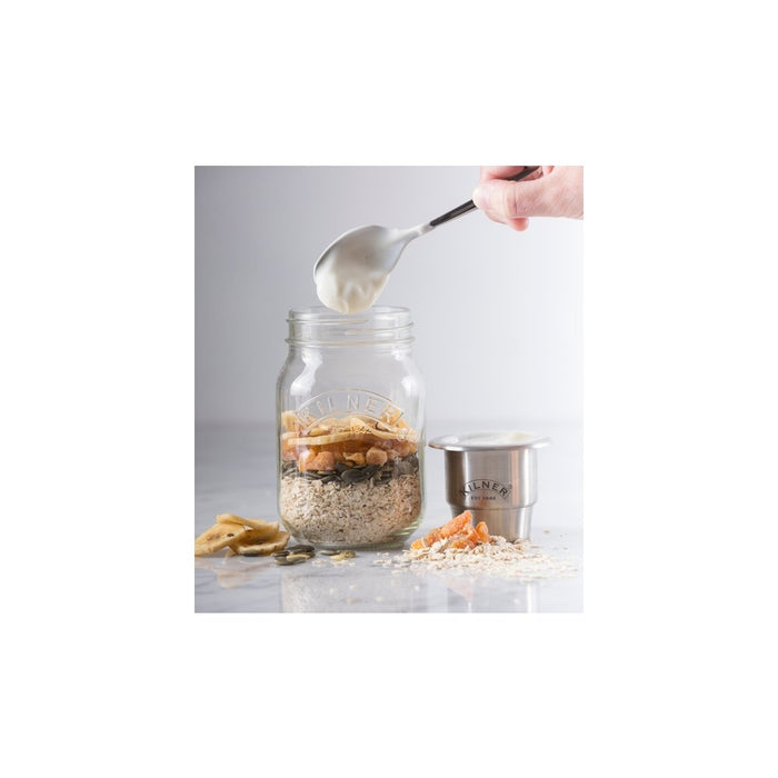 Kilner Lunchglas to go - Auslaufsicher mit Flüssigkeitsbehälter - in 2 Grössen