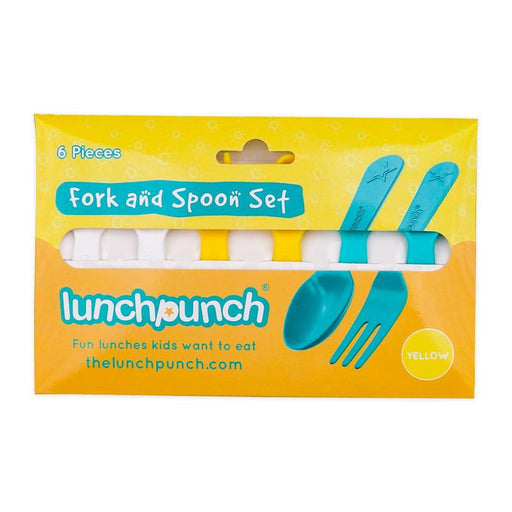 Lunch Punch - Mini Besteck im 6er Set - Gelb