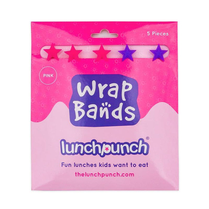 Lunch Punch - Silikon Wrap Bänder 5er Set - Pink