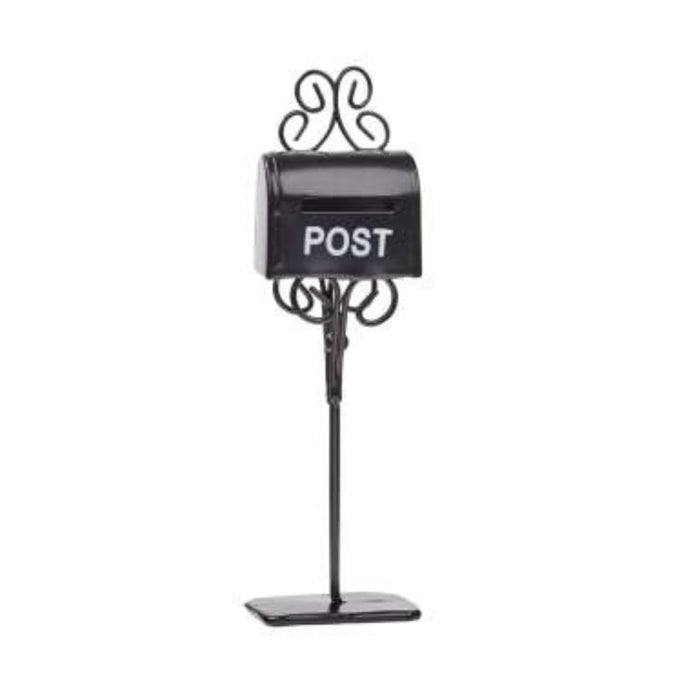 Miniatur Mail-Box/Briefkasten 11cm schwarz