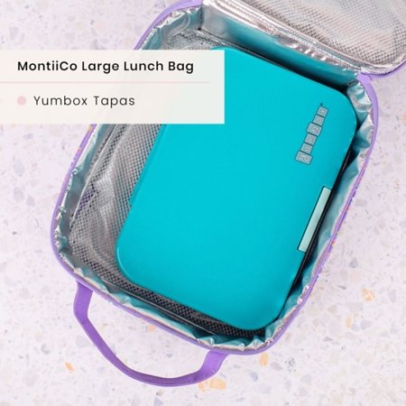 MontiiCo Large - thermoisolierte Tasche mit Kühlakku - Einhorn