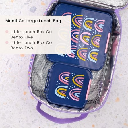 MontiiCo Large - thermoisolierte Tasche mit Kühlakku - Einhorn