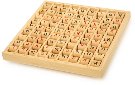 Multipliziertabelle im Holzkasten - spielend rechnen lernen - 100% FSC Holz