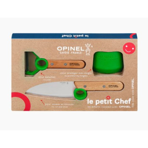 Opinel - Kinder Küchenmesser Set "Le petit Chef" Grün