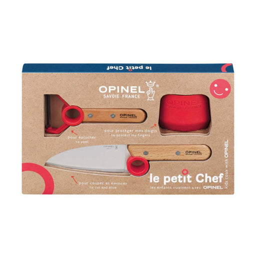 Opinel - Kinder Küchenmesser Set "Le petit Chef" Rot