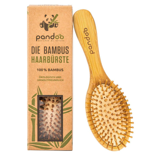 Pandoo - Bambus Haarbürste mit Naturborsten - 100% Vegan