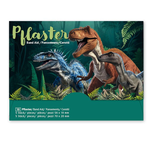Pflasterbriefchen Dinosaurier - mit 10 Pflastern in versch. Grössen
