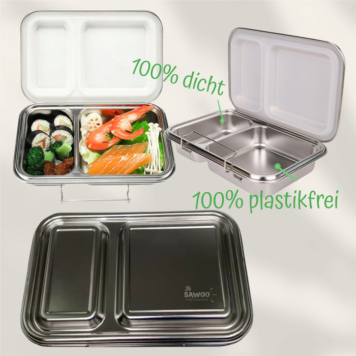 Sawoo - Edelstahl Lunchbox (auslaufsicher)