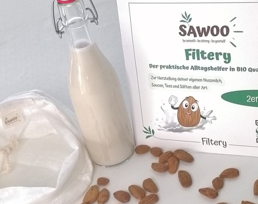 Sawoo - Bio Nussmilchbeutel "Filtery" (2er Pack)