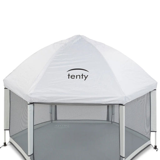 Tenty Cover - Sonnen - und Regeschutzdach für Tenty Laufgitter - grau
