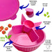 Yumbox Poke Bowl mit 4 Unterteilungen - Guaven Rosa