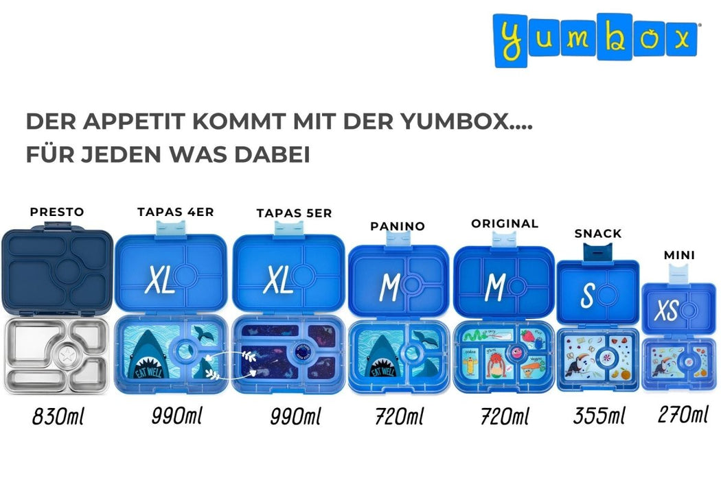 Yumbox Presto Edelstahl Lunchbox - Tulum Blue